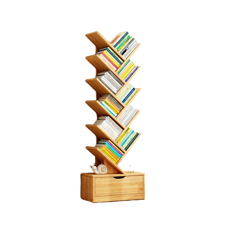 Boomvormige Boekenkast Smal Staand Boekenrek met Opbergkastje Hoge Boekenplank voor Woonkamer | Kinderkamer en Thuiskantoor