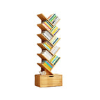 Boomvormige Boekenkast Smal Staand Boekenrek met Opbergkastje Hoge Boekenplank voor Woonkamer | Kinderkamer en Thuiskantoor