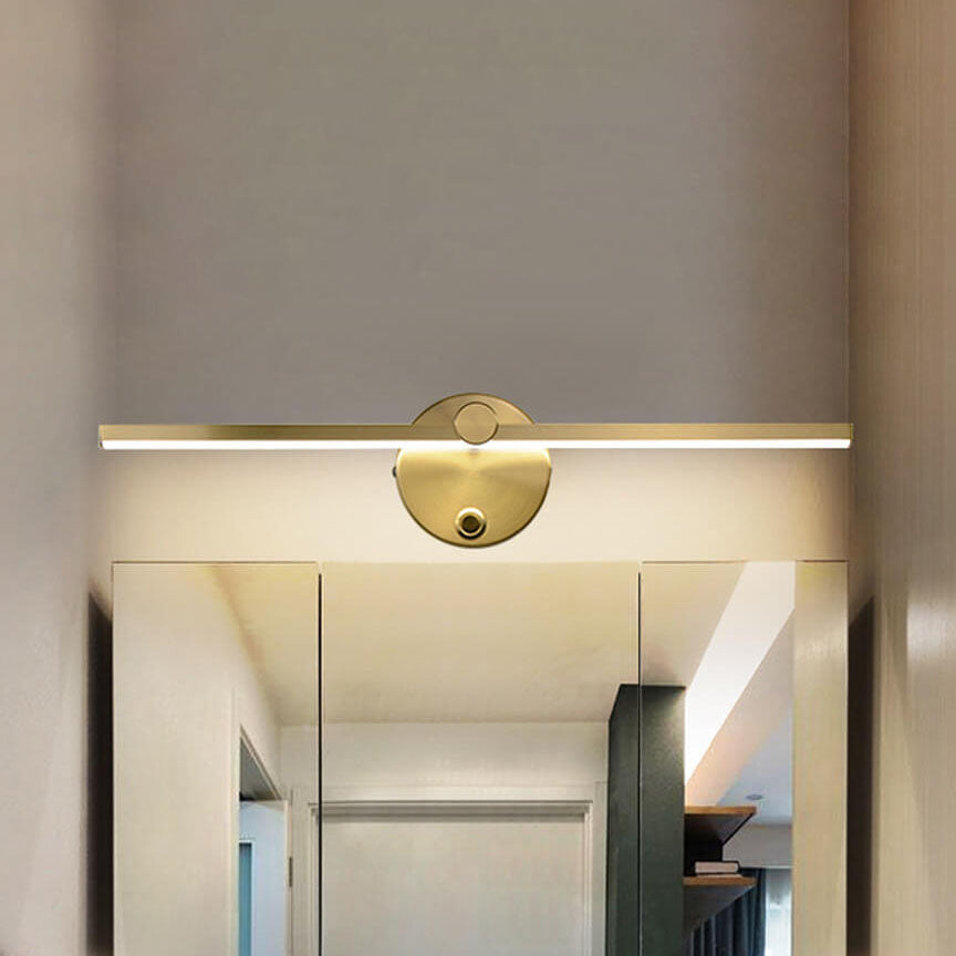 Minimalistische LED Wandlamp met Lange Lichtbalk van Aluminium | Spiegellamp en Bedlamp met of Zonder Schakelaar voor Slaapkamer | Woonkamer en Hal