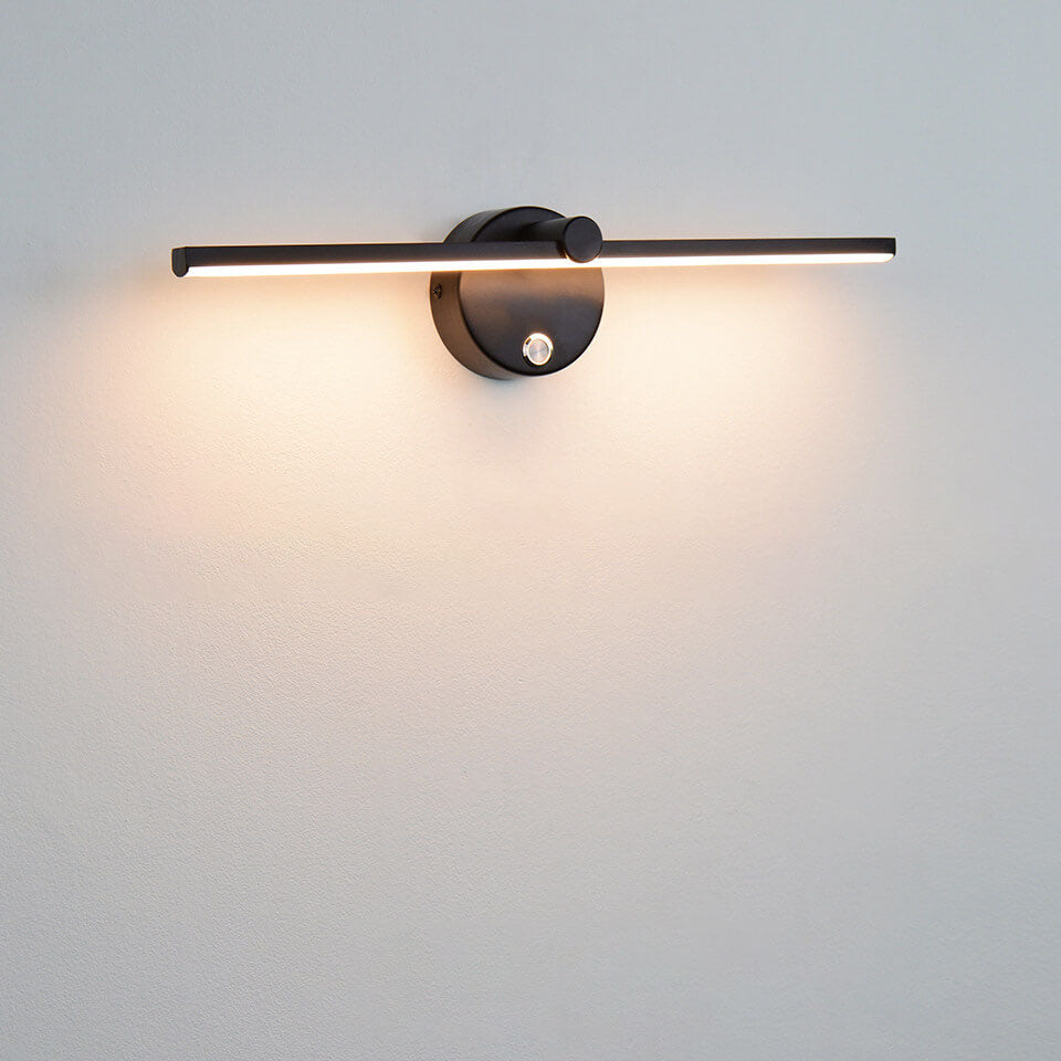 Minimalistische LED Wandlamp met Lange Lichtbalk van Aluminium | Spiegellamp en Bedlamp met of Zonder Schakelaar voor Slaapkamer | Woonkamer en Hal