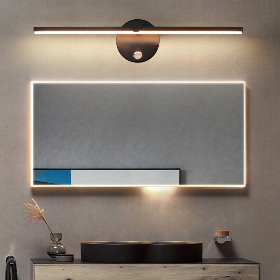 Minimalistische LED Wandlamp met Lange Lichtbalk van Aluminium | Spiegellamp en Bedlamp met of Zonder Schakelaar voor Slaapkamer | Woonkamer en Hal