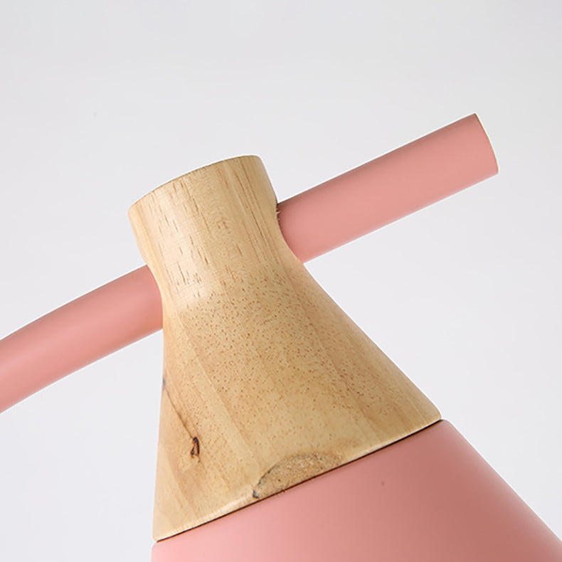 Scandinavische Vloerlamp van Metaal met Kegelvormige Kap | Staande Leeslamp met Gebogen Arm voor Woonkamer | Slaapkamer en Leeshoek