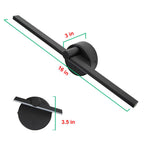 Minimalistische LED Wandlamp met Lange Lichtbalk van Aluminium | Spiegellamp en Bedlamp met of Zonder Schakelaar voor Slaapkamer | Woonkamer en Hal