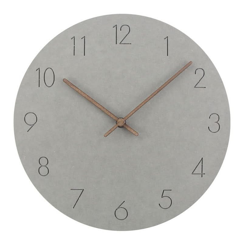 Moderne Wandklok met Stil Uurwerk Scandinavische Klok zonder Tikken met Houten Wijzers Minimalistische Klok voor Woonkamer | Slaapkamer en Kantoor