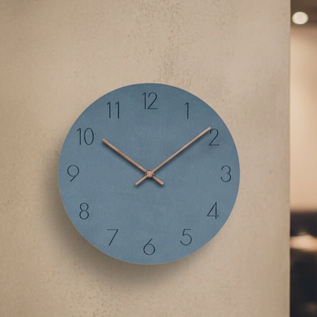 Moderne Wandklok met Stil Uurwerk Scandinavische Klok zonder Tikken met Houten Wijzers Minimalistische Klok voor Woonkamer | Slaapkamer en Kantoor