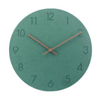 Moderne Wandklok met Stil Uurwerk Scandinavische Klok zonder Tikken met Houten Wijzers Minimalistische Klok voor Woonkamer | Slaapkamer en Kantoor