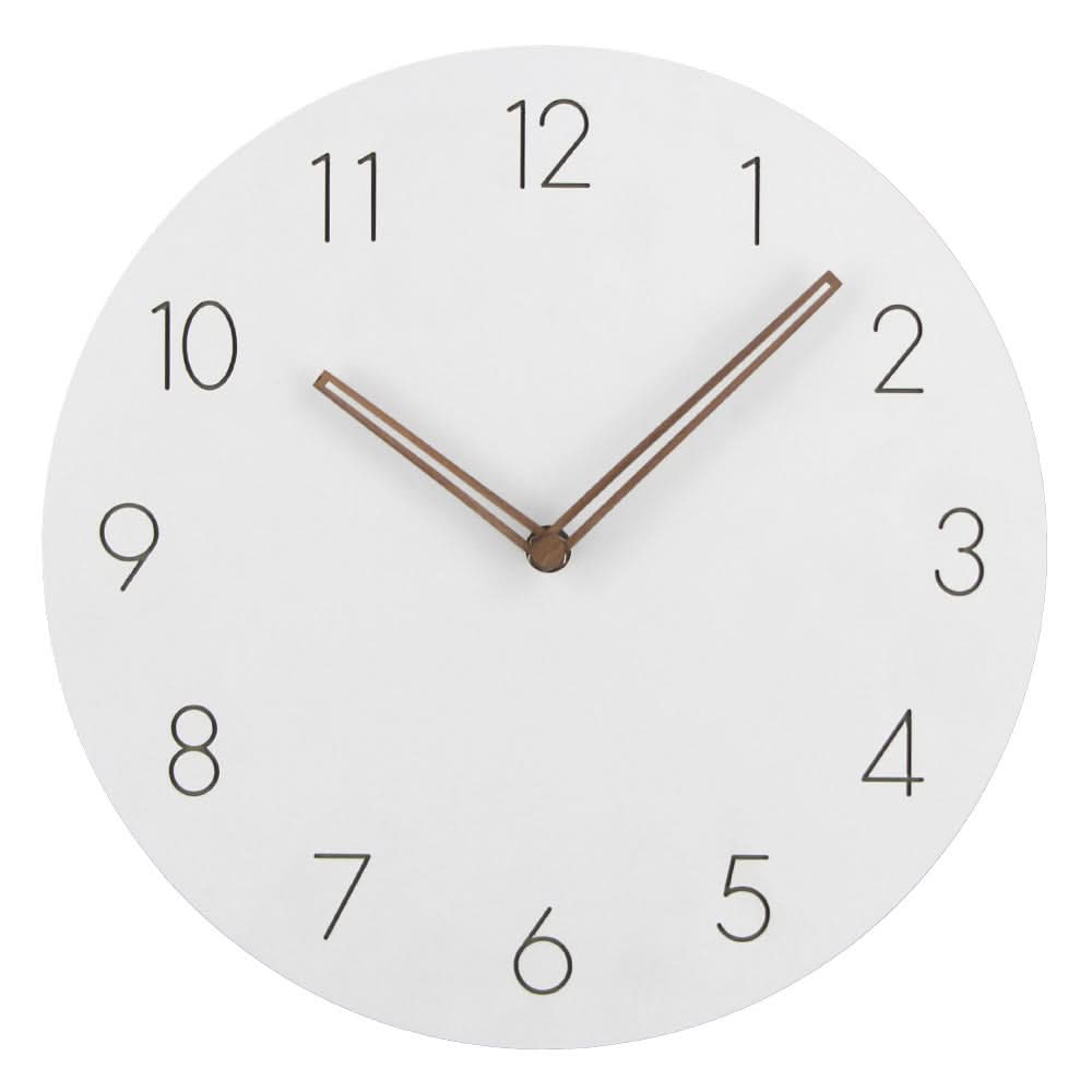 Moderne Wandklok met Stil Uurwerk Scandinavische Klok zonder Tikken met Houten Wijzers Minimalistische Klok voor Woonkamer | Slaapkamer en Kantoor