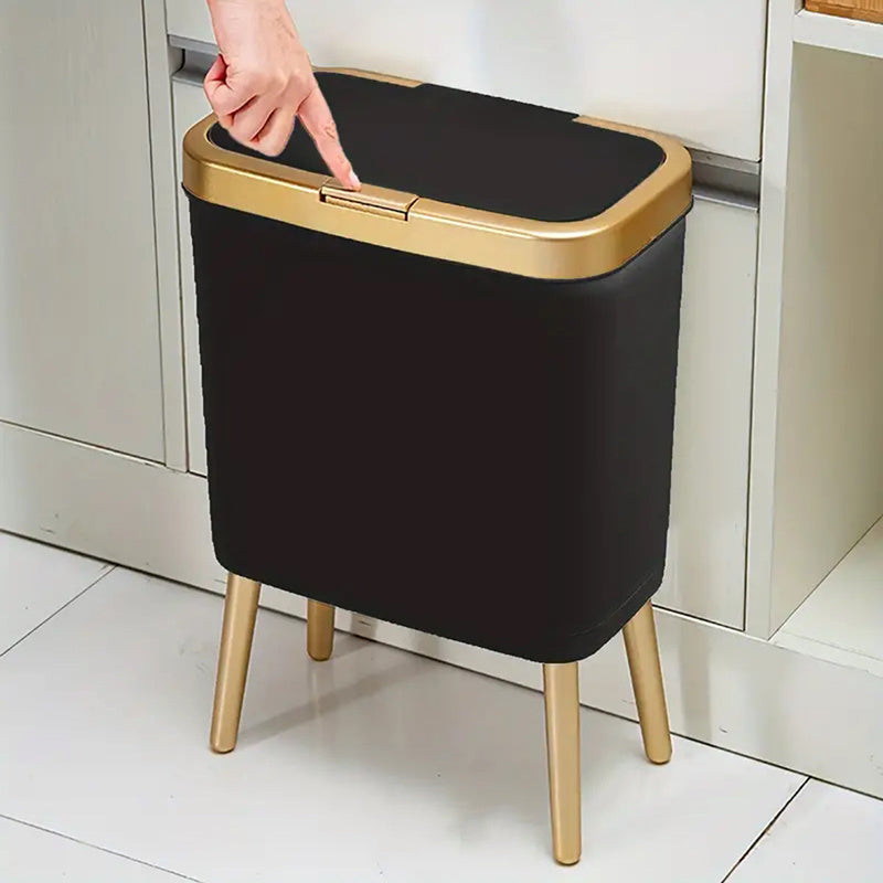 Prullenbak op Pootjes met Klepdeksel Smalle Geurafsluitende Afvalbak in Modern Design voor Keuken | Badkamer | Slaapkamer en Woonkamer