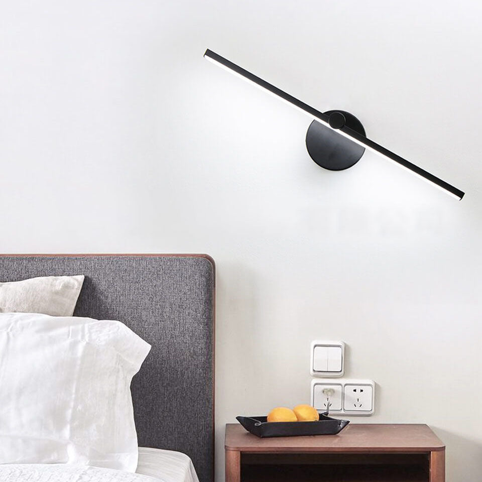 Minimalistische LED Wandlamp met Lange Lichtbalk van Aluminium | Spiegellamp en Bedlamp met of Zonder Schakelaar voor Slaapkamer | Woonkamer en Hal