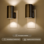 Dimbare LED Stekkerlamp met Lichtsensor Nachtlampje voor in het Stopcontact zonder Bedrading voor Gang | Trap en Slaapkamer
