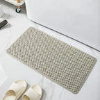 Antislip Badkuipmat met Zuignappen | Rubberen Badmat voor in het Bad en de Douche met Gevlochten Structuur | Sneldrogende Douchemat