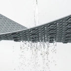 Antislip Badkuipmat met Zuignappen | Rubberen Badmat voor in het Bad en de Douche met Gevlochten Structuur | Sneldrogende Douchemat