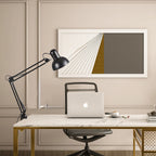 Klemlamp met Lange Zwenkarm Verstelbare Bureaulamp met Klem Architectenlamp van Metaal voor Bureau | Slaapkamer en Werkplek