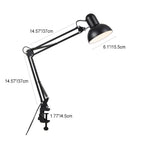 Klemlamp met Lange Zwenkarm Verstelbare Bureaulamp met Klem Architectenlamp van Metaal voor Bureau | Slaapkamer en Werkplek