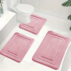 Memory Foam Badmatset met Toiletmat | Zachte Antislip Badmatten Absorberend en Machinewasbaar voor Badkamer en Toilet