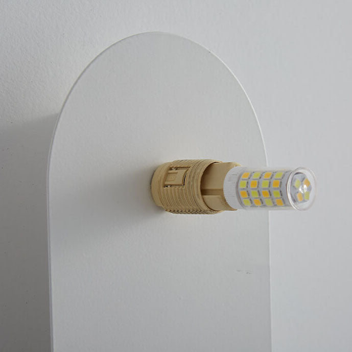 Wandlamp met Glazen Bol Minimalistische Scandinavische Wandverlichting met Ovale Metalen Achterplaat voor Slaapkamer | Hal en Woonkamer