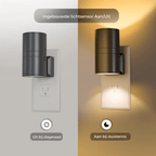 Dimbare LED Stekkerlamp met Lichtsensor Nachtlampje voor in het Stopcontact zonder Bedrading voor Gang | Trap en Slaapkamer