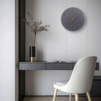 Moderne Wandklok met Stil Uurwerk Scandinavische Klok zonder Tikken met Houten Wijzers Minimalistische Klok voor Woonkamer | Slaapkamer en Kantoor