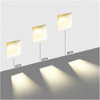 Inbouw LED Wandlamp met Bewegingssensor Randloze Traplamp met Geperforeerd Paneel en Zacht Licht naar Beneden voor Trap | Hal en Gang