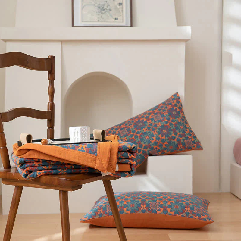 Katoenen Quilt Bedsprei met Patroon | Meerlaagse Sprei en Plaid van Ademend Katoen voor Bed en Bank