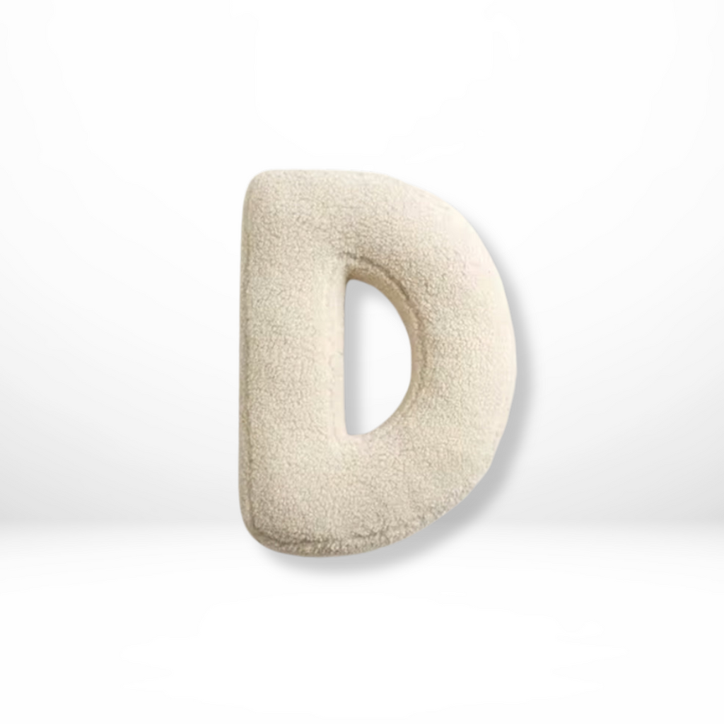 Letterkussen Alfabet Sierkussen in Lettervorm Zacht Decoratief Kussen voor Naam of Initialen op Bank | Bed en Kinderkamer