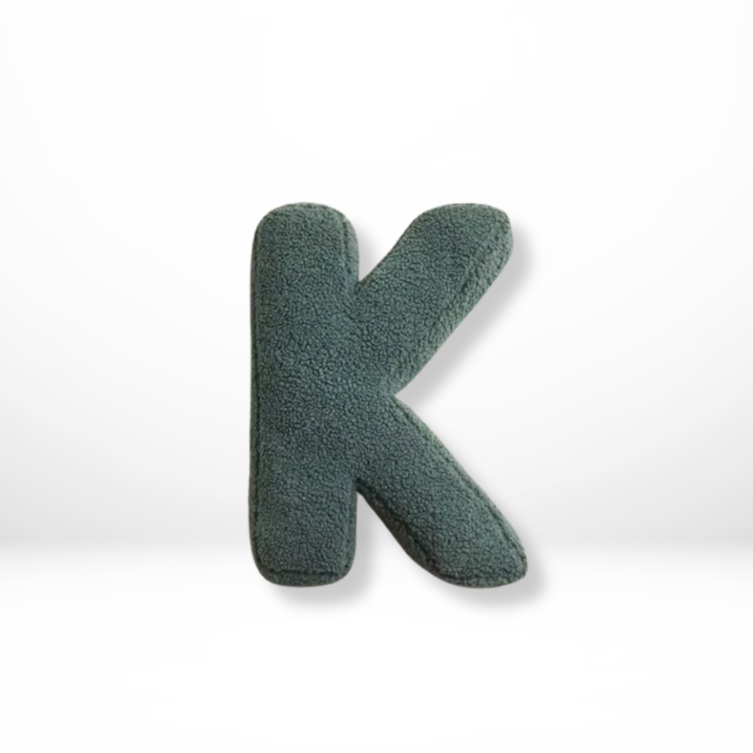Letterkussen Alfabet Sierkussen in Lettervorm Zacht Decoratief Kussen voor Naam of Initialen op Bank | Bed en Kinderkamer