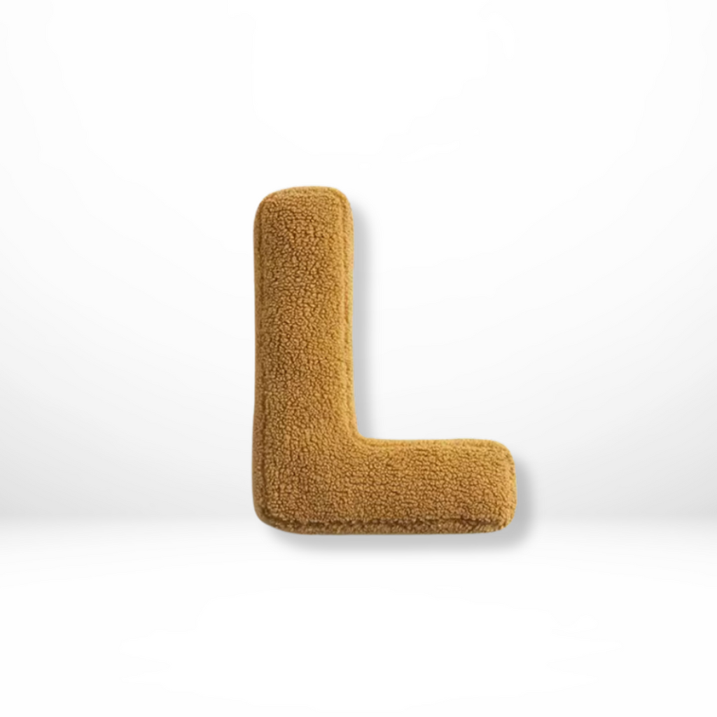 Letterkussen Alfabet Sierkussen in Lettervorm Zacht Decoratief Kussen voor Naam of Initialen op Bank | Bed en Kinderkamer