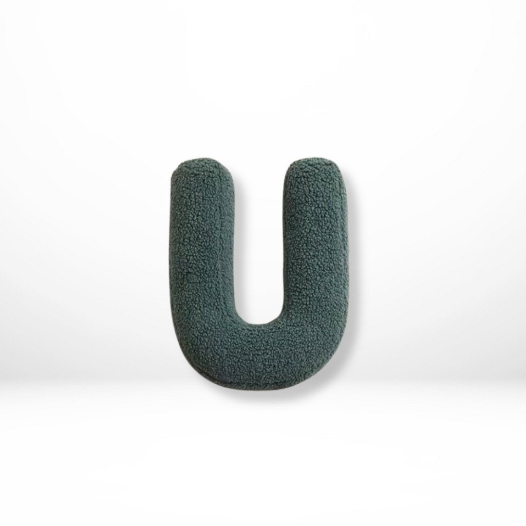 Letterkussen Alfabet Sierkussen in Lettervorm Zacht Decoratief Kussen voor Naam of Initialen op Bank | Bed en Kinderkamer