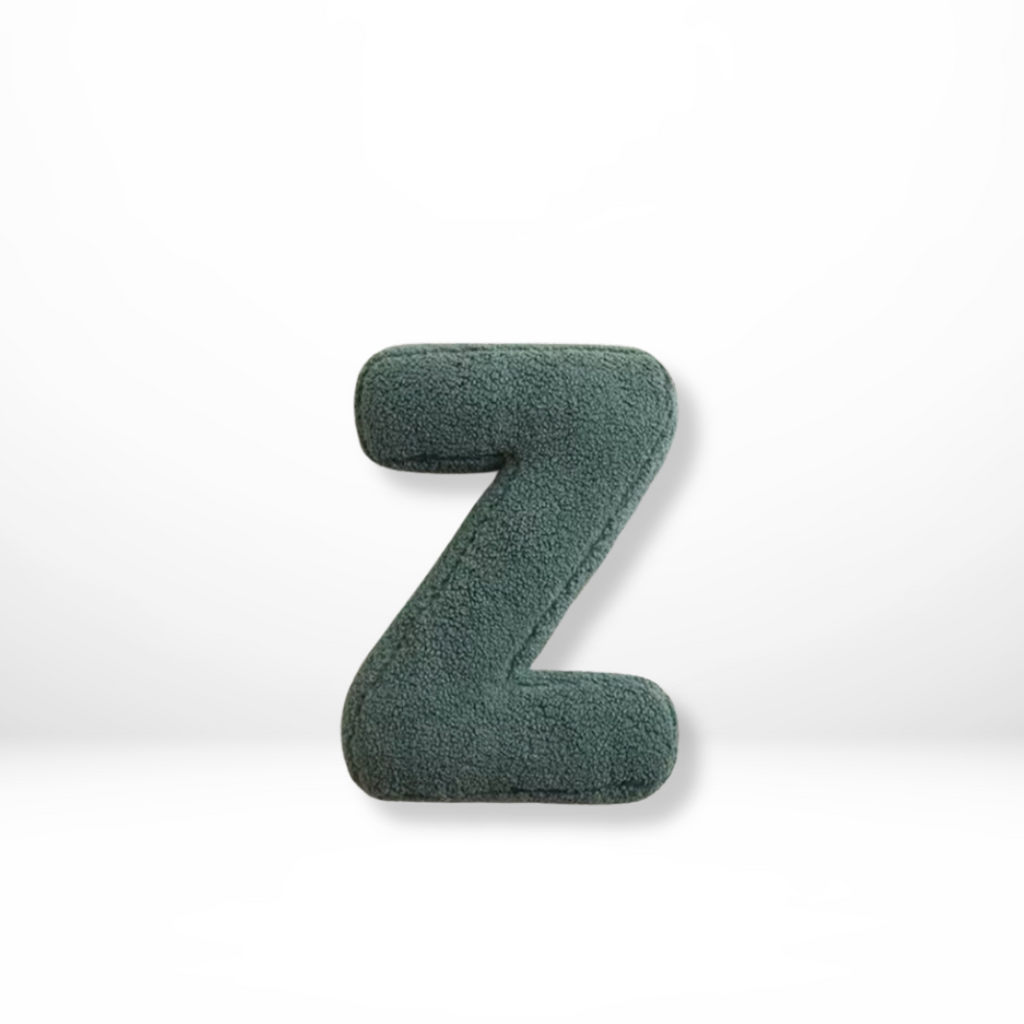 Letterkussen Alfabet Sierkussen in Lettervorm Zacht Decoratief Kussen voor Naam of Initialen op Bank | Bed en Kinderkamer