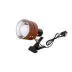 Houten Klemlamp Japanse Stijl Kleine Ronde Leeslamp met Klem en Stekker voor Bed | Boekenkast en Bureau
