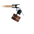 Houten Klemlamp Japanse Stijl Kleine Ronde Leeslamp met Klem en Stekker voor Bed | Boekenkast en Bureau