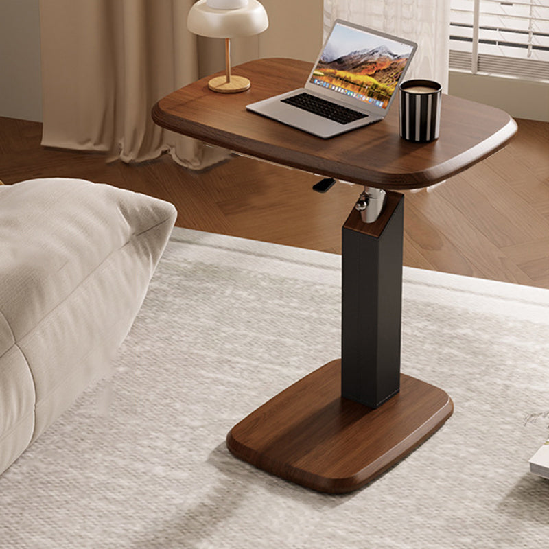 Scandinavische Bijzettafel in Hoogte Verstelbaar met Draaibaar Tafelblad | Laptoptafel en Banktafel voor Woonkamer en Slaapkamer