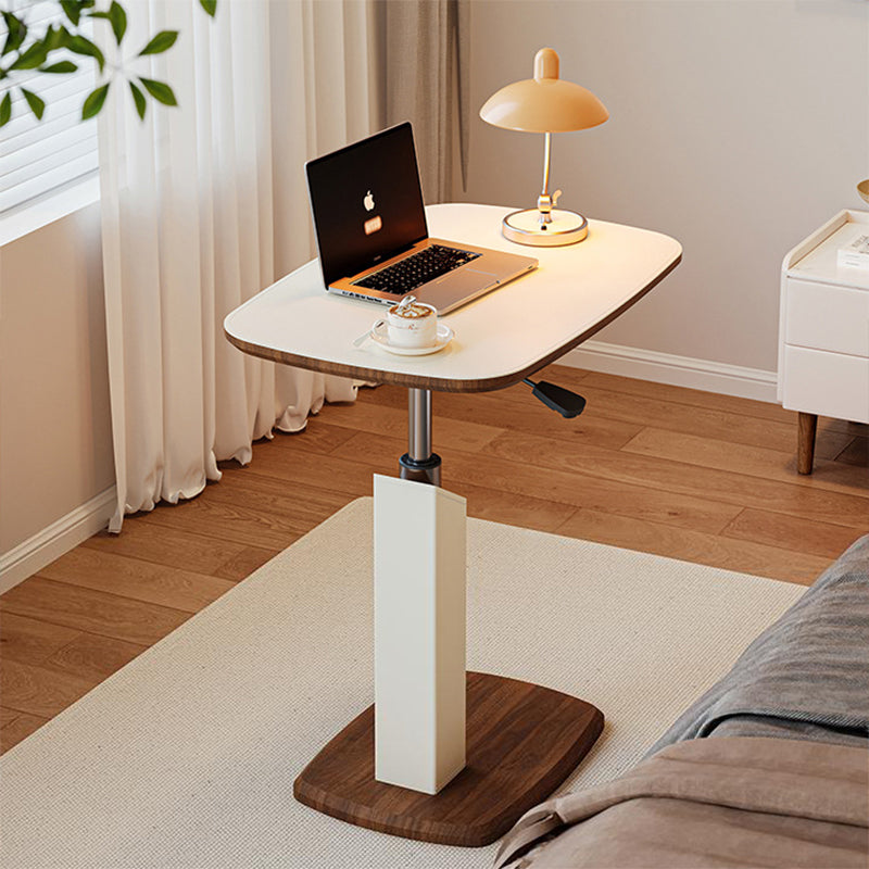Scandinavische Bijzettafel in Hoogte Verstelbaar met Draaibaar Tafelblad | Laptoptafel en Banktafel voor Woonkamer en Slaapkamer