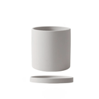 Keramische Bloempot met Schotel | Matte Plantenpot met Afvoergat voor Kamerplanten en Kruiden | Voor Binnen en Balkon
