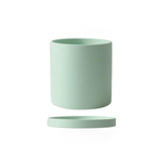 Keramische Bloempot met Schotel | Matte Plantenpot met Afvoergat voor Kamerplanten en Kruiden | Voor Binnen en Balkon