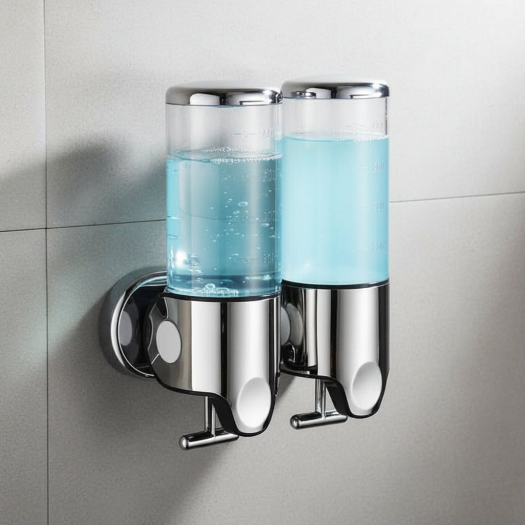Zeepdispenser voor Wandmontage | Roestvrijstalen Zeeppomp voor Zeep Shampoo en Lotion | Voor Badkamer Keuken en Toilet
