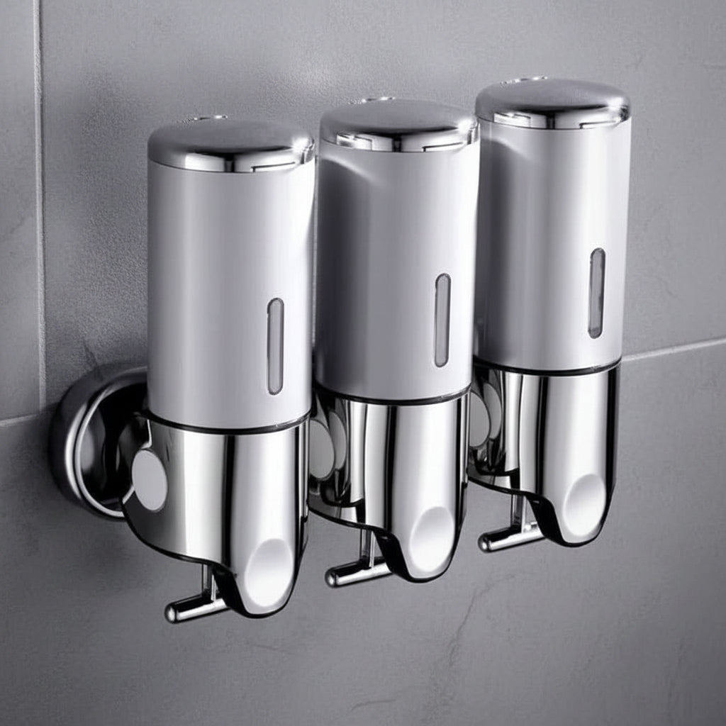 Zeepdispenser voor Wandmontage | Roestvrijstalen Zeeppomp voor Zeep Shampoo en Lotion | Voor Badkamer Keuken en Toilet