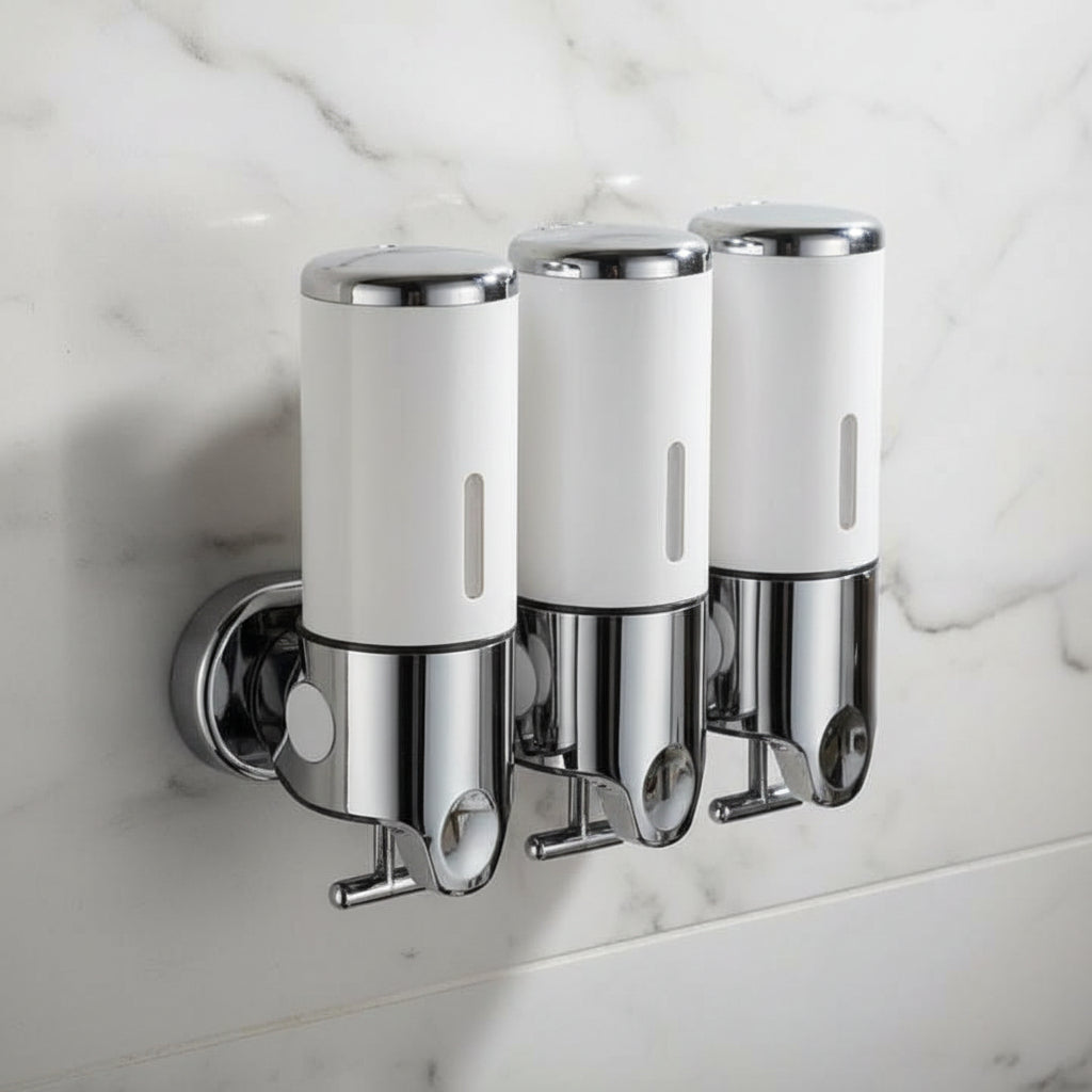 Zeepdispenser voor Wandmontage | Roestvrijstalen Zeeppomp voor Zeep Shampoo en Lotion | Voor Badkamer Keuken en Toilet