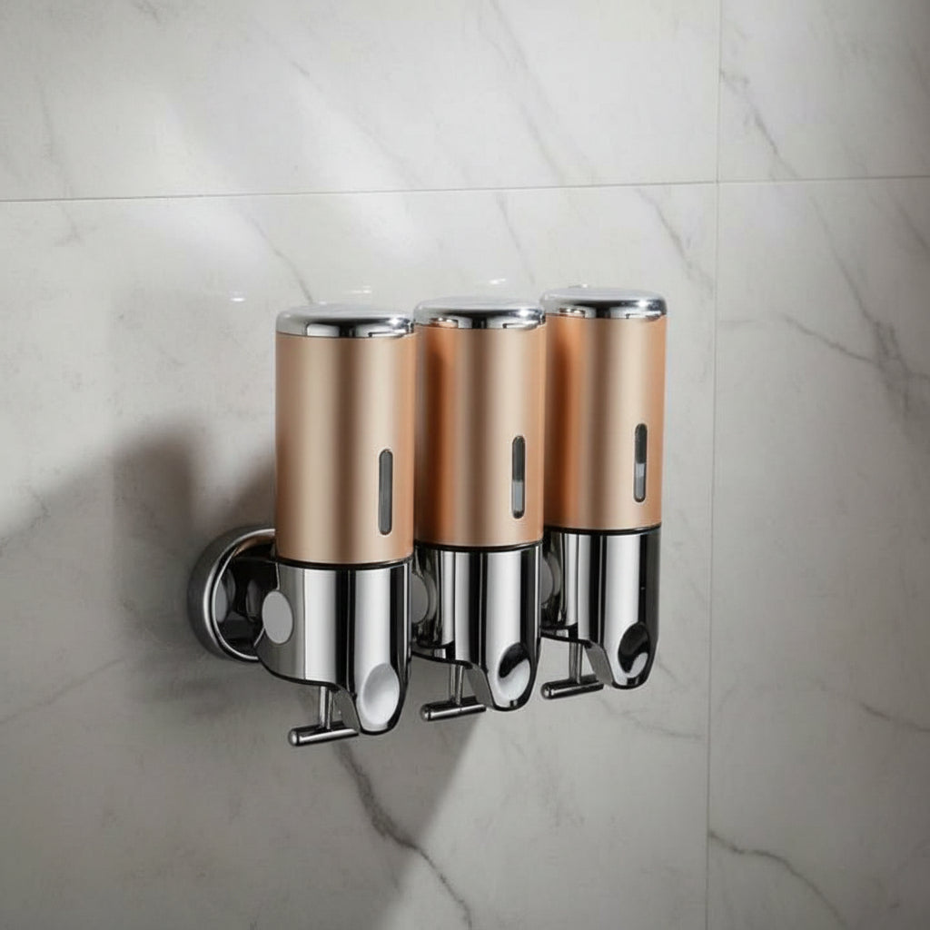 Zeepdispenser voor Wandmontage | Roestvrijstalen Zeeppomp voor Zeep Shampoo en Lotion | Voor Badkamer Keuken en Toilet