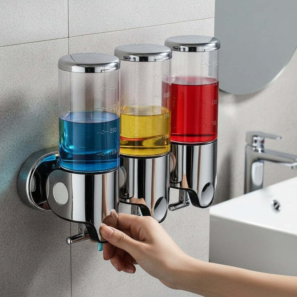 Zeepdispenser voor Wandmontage | Roestvrijstalen Zeeppomp voor Zeep Shampoo en Lotion | Voor Badkamer Keuken en Toilet