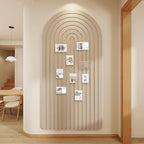 Vilten Prikbord met Gebogen Lijnen Decoratief Memobord voor aan de Muur Zelfklevend Wandpaneel voor Kantoor | Hal en Slaapkamer