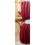 Zachte Fleece Plaid met Brede Streepstructuur Flanellen Deken Warme Woondeken voor Bank | Bed en Woonkamer