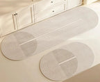 Antislip Keukenmat Absorberend | Keukenloper met Modern Lijnenpatroon voor Aanrecht en Kookeiland | Slijtvaste Mat voor Keuken