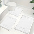 Memory Foam Badmatset met Toiletmat | Zachte Antislip Badmatten Absorberend en Machinewasbaar voor Badkamer en Toilet