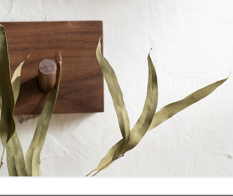 Houten Kapstok Wandmodel Handgemaakt Japandi Wandkapstok van Massief Hout met Houten Haken voor Hal | Slaapkamer en Woonkamer