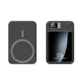 Dunne Magnetische Powerbank met Display | Draadloze Powerbank voor Smartphone | Compacte Externe Batterij voor Onderweg
