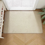 Deurmat Jute Look voor Binnen en Buiten | Antislip Schoonloopmat met Rubberen Onderkant | Slijtvaste Mat voor Voordeur Hal en Balkon