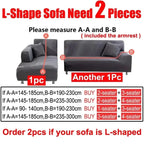 Fluwelen Stretch Bankhoes Elastische Sofahoes met Antislip Pasvorm Wasbaar voor Fauteuil | Tweezitsbank en Driezitsbank