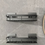 Zelfklevend Badkamerrek zonder Boren Doucherek van RVS Wandplank voor Shampoo en Verzorging | Badkamer Douche en Keuken