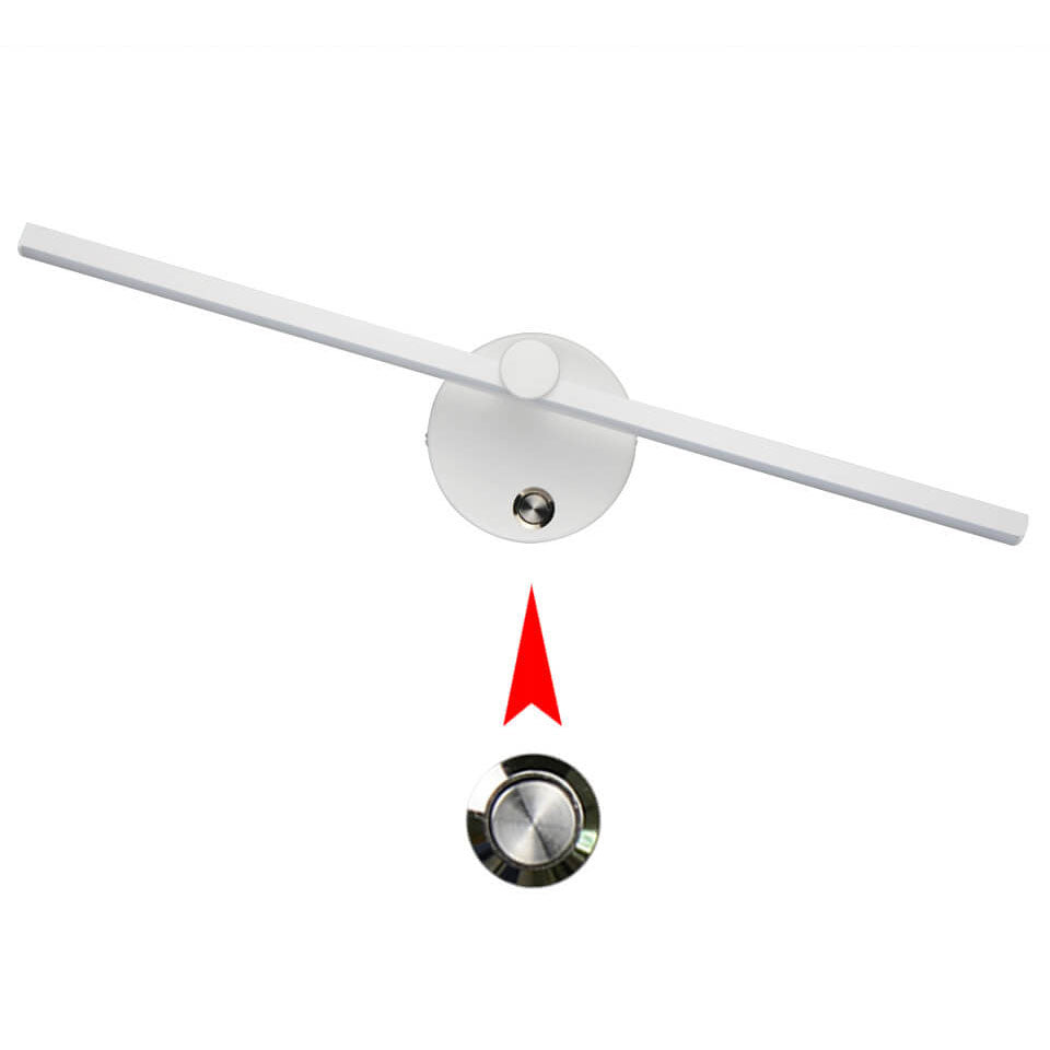 Minimalistische LED Wandlamp met Lange Lichtbalk van Aluminium | Spiegellamp en Bedlamp met of Zonder Schakelaar voor Slaapkamer | Woonkamer en Hal